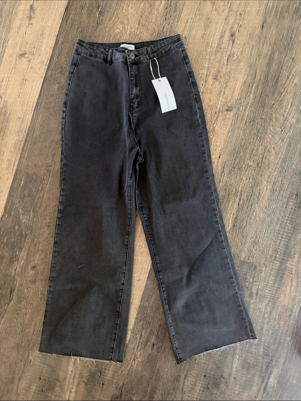 Anniewear High-Rise Wide Leg in Washed Black sz M